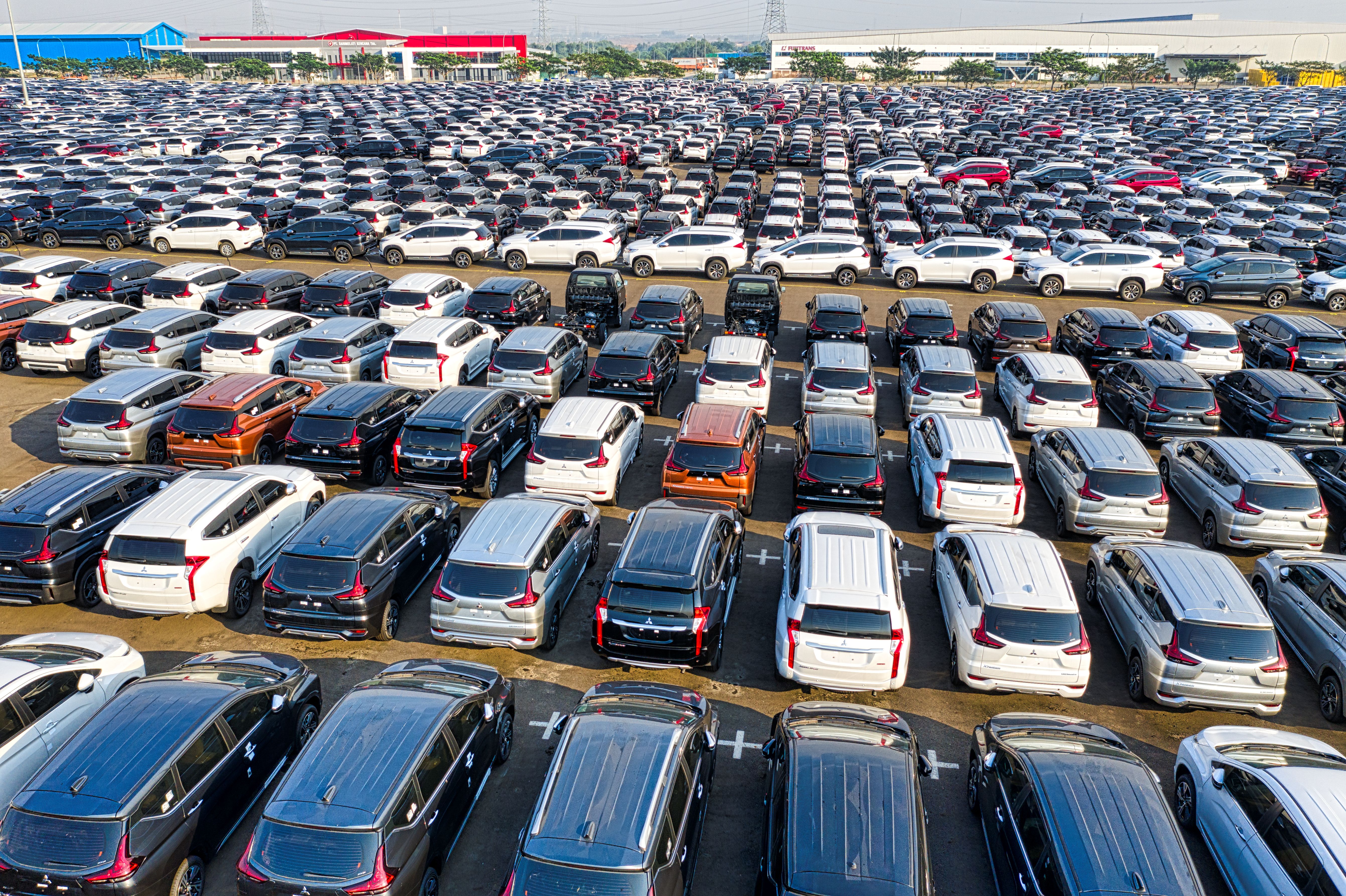 Loads of cars in storage